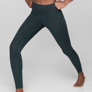 Athleta, High rise Jacquard Chaturanga tight, abyss/black, small.